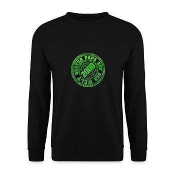 Vatertag 2000 - Unisex Pullover - Schwarz - Vorne - Alina (178cm) & Michal (187cm)