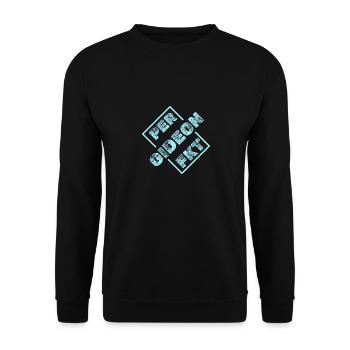 Perfekt Gideon - Unisex Pullover - Schwarz - Vorne - Alina (178cm) & Michal (187cm)