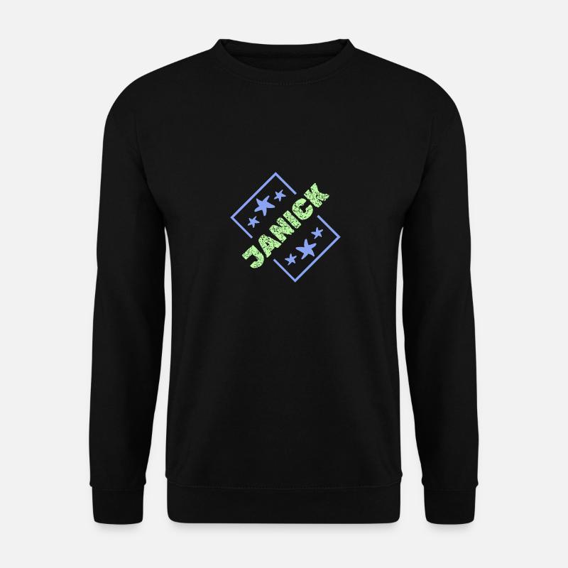 First name Janick - Unisex Sweatshirt - black