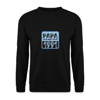 seit 1991 - Unisex Pullover - Schwarz - Vorne - Alina (178cm) & Michal (187cm)