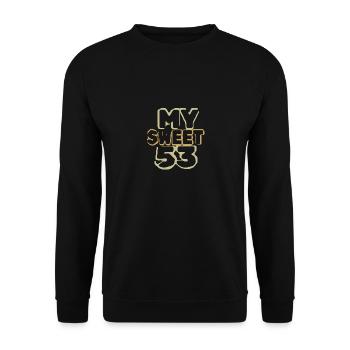 Sweet 53 - Unisex Sweatshirt - black - Front - Alina (178cm) & Michal (187cm)