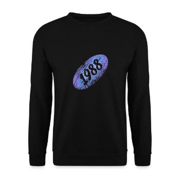Witzig 1988 - Unisex Sweatshirt - black - Front - Alina (178cm) & Michal (187cm)