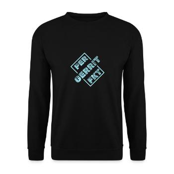 Perfect Gerrit - Unisex Sweatshirt - black - Front - Alina (178cm) & Michal (187cm)