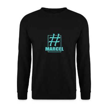 Social Marcel - Unisex Pullover - Schwarz - Vorne - Alina (178cm) & Michal (187cm)