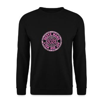 2023 - Unisex Pullover - Schwarz - Vorne - Alina (178cm) & Michal (187cm)