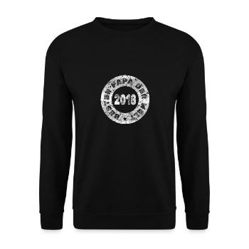 Opa 2018 - Unisex Pullover - Schwarz - Vorne - Alina (178cm) & Michal (187cm)