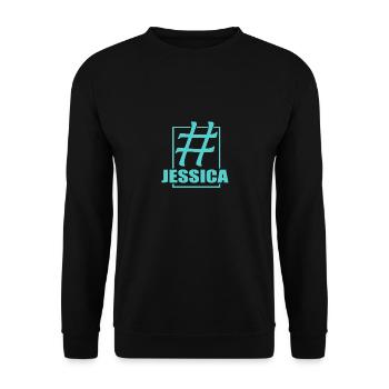Media Jessica - Unisex Pullover - Schwarz - Vorne - Alina (178cm) & Michal (187cm)