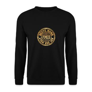 Jahr 1963 - Unisex Pullover - Schwarz - Vorne - Alina (178cm) & Michal (187cm)