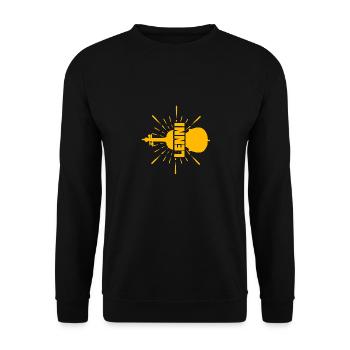 Gift for Lenni - Unisex Sweatshirt - black - Front - Alina (178cm) & Michal (187cm)