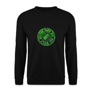 Vatertag 1971 - Unisex Pullover - Schwarz - Vorne - Alina (178cm) & Michal (187cm)