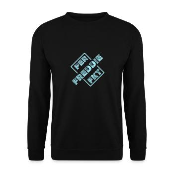 Freddie Freddie - Unisex Pullover - Schwarz - Vorne - Alina (178cm) & Michal (187cm)
