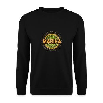 Idée cadeau Marika - Sweat-shirt Unisexe - noir - Devant - Alina (178cm) & Michal (187cm)
