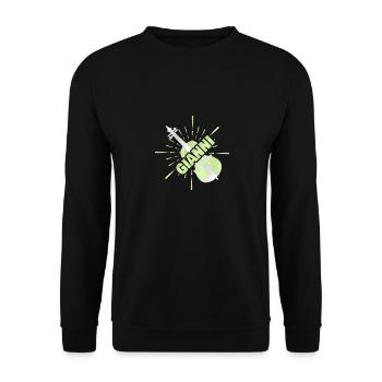 Cadeau pour Gianni - Sweat-shirt Unisexe - noir - Devant - Alina (178cm) & Michal (187cm)