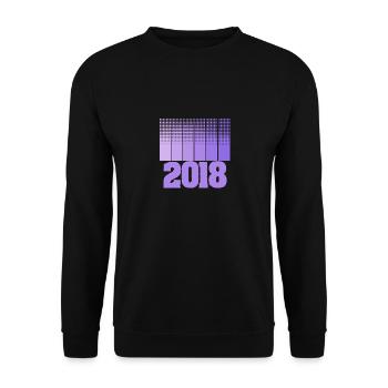 Année 2018 - Sweat-shirt Unisexe - noir - Devant - Alina (178cm) & Michal (187cm)