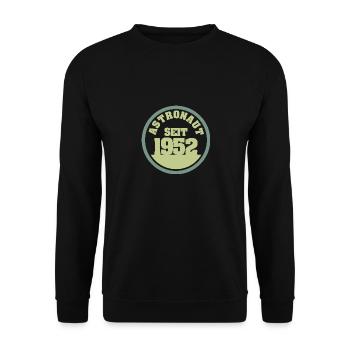 Astronaut 1952 - Unisex Pullover - Schwarz - Vorne - Alina (178cm) & Michal (187cm)