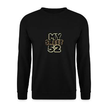 52 ans - Sweat-shirt Unisexe - noir - Devant - Alina (178cm) & Michal (187cm)