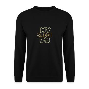 78 - Unisex Sweatshirt - black - Front - Alina (178cm) & Michal (187cm)