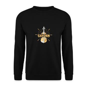 Stéphanie - Sweat-shirt Unisexe - noir - Devant - Alina (178cm) & Michal (187cm)