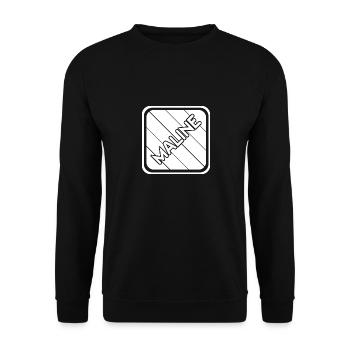First name Maline - Unisex Sweatshirt - black - Front - Alina (178cm) & Michal (187cm)