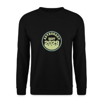 2029 - Unisex Pullover - Schwarz - Vorne - Alina (178cm) & Michal (187cm)