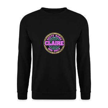 Mutter Claire - Unisex Pullover - Schwarz - Vorne - Alina (178cm) & Michal (187cm)