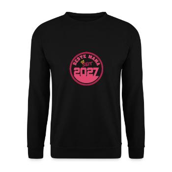 Mutti 2027 - Unisex Pullover - Schwarz - Vorne - Alina (178cm) & Michal (187cm)