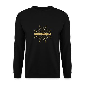 Rechtsanwalt - Unisex Pullover - Schwarz - Vorne - Alina (178cm) & Michal (187cm)