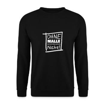 Land malle - Unisex Sweatshirt - black - Front - Alina (178cm) & Michal (187cm)