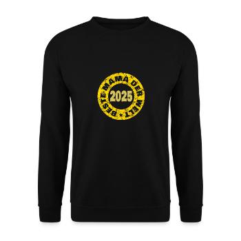 Mama 2025 - Unisex Pullover - Schwarz - Vorne - Alina (178cm) & Michal (187cm)