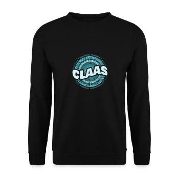 Gift idea Claas - Unisex Sweatshirt - black - Front - Alina (178cm) & Michal (187cm)