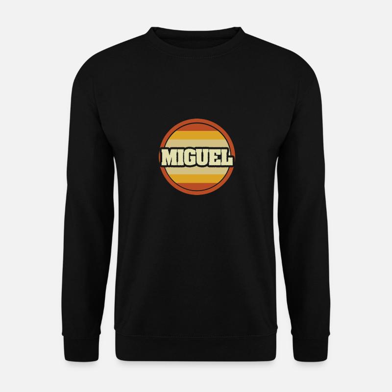 First name Miguel - Unisex Sweatshirt - black