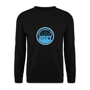 Bus 2027 - Unisex Pullover - Schwarz - Vorne - Alina (178cm) & Michal (187cm)