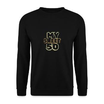 50 - Unisex Sweatshirt - black - Front - Alina (178cm) & Michal (187cm)
