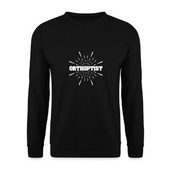 Emploi Orthoptiste - Sweat-shirt Unisexe - noir - Devant - Alina (178cm) & Michal (187cm)