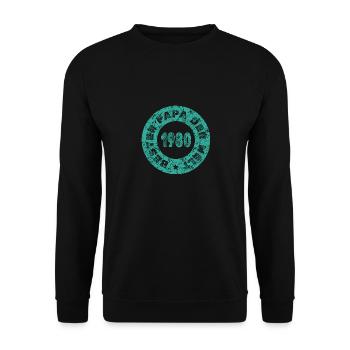 Fête des pères 1980 - Sweat-shirt Unisexe - noir - Devant - Alina (178cm) & Michal (187cm)