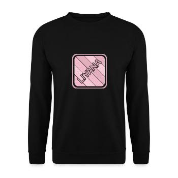 Prénom Liyana - Sweat-shirt Unisexe - noir - Devant - Alina (178cm) & Michal (187cm)