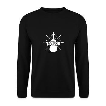 First name Taylor - Unisex Sweatshirt - black - Front - Alina (178cm) & Michal (187cm)