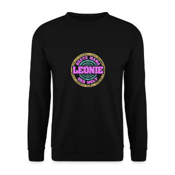 Léonie - Sweat-shirt Unisexe - noir - Devant - Alina (178cm) & Michal (187cm)