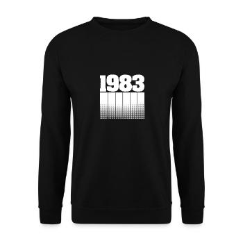 Birthday 1983 - Unisex Sweatshirt - black - Front - Alina (178cm) & Michal (187cm)