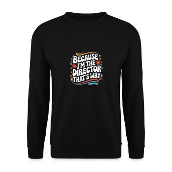 Filmemacher Filmregisseur Kameramann Film - Unisex Pullover - Schwarz - Vorne - Alina (178cm) & Michal (187cm)