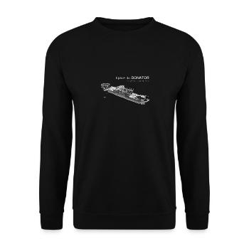 J'peux pas, j'ai plongée sur l'épave du Donator. - Sweat-shirt Unisexe - noir - Devant - Alina (178cm) & Michal (187cm)