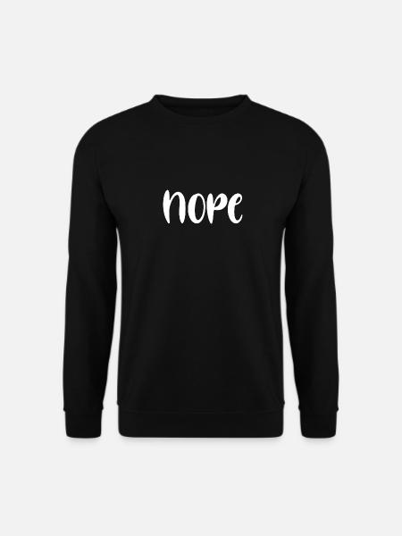 NON - Sweat-shirt Unisexe - noir