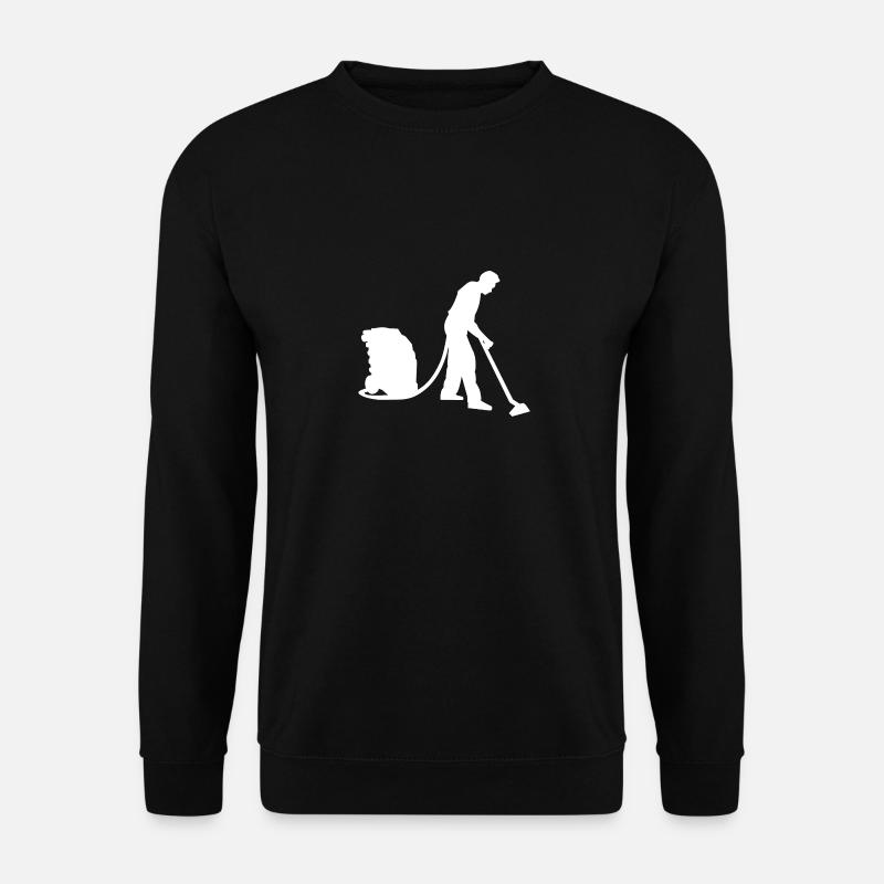 Hausmann der gerne Staubsaugen tut Staubsauger - Unisex Pullover - Schwarz