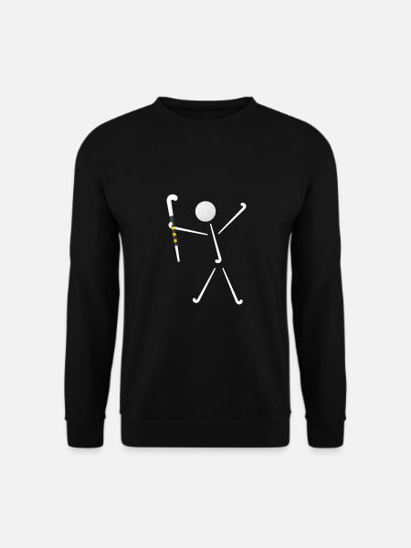 feldhockey hockey hockeyspieler happy-fieldhockey - Unisex Pullover - Schwarz
