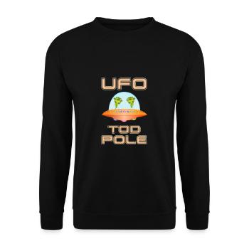 Ufo Todpoles - Space Tadpoles in the UFO - Unisex Sweatshirt - black - Front - Alina (178cm) & Michal (187cm)