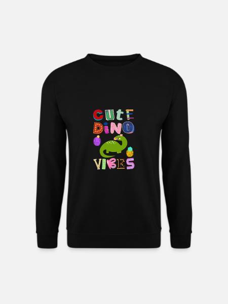 Cute Dino Vibes 4 - Unisex Sweatshirt - black