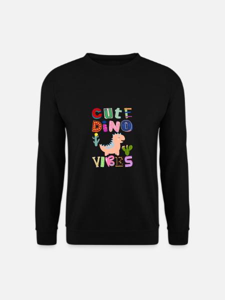 Cute Dino Vibes 2 - Unisex Sweatshirt - black