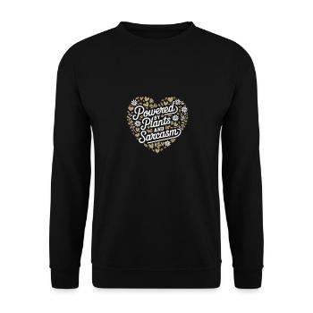 Végétarien Végétalien Végétarien Végétarien - Sweat-shirt Unisexe - noir - Devant - Alina (178cm) & Michal (187cm)