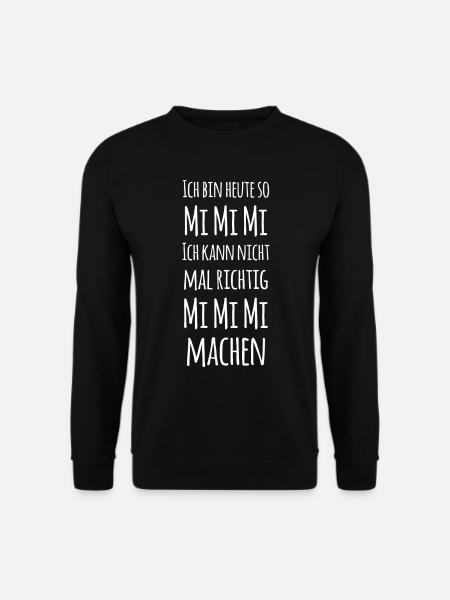 mimimi Lustiger Jammern Humor Spruch - Unisex Pullover - Schwarz