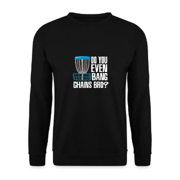 Do You Even Bang Chains - Unisex Pullover - Schwarz - Vorne - Alina (178cm) & Michal (187cm)